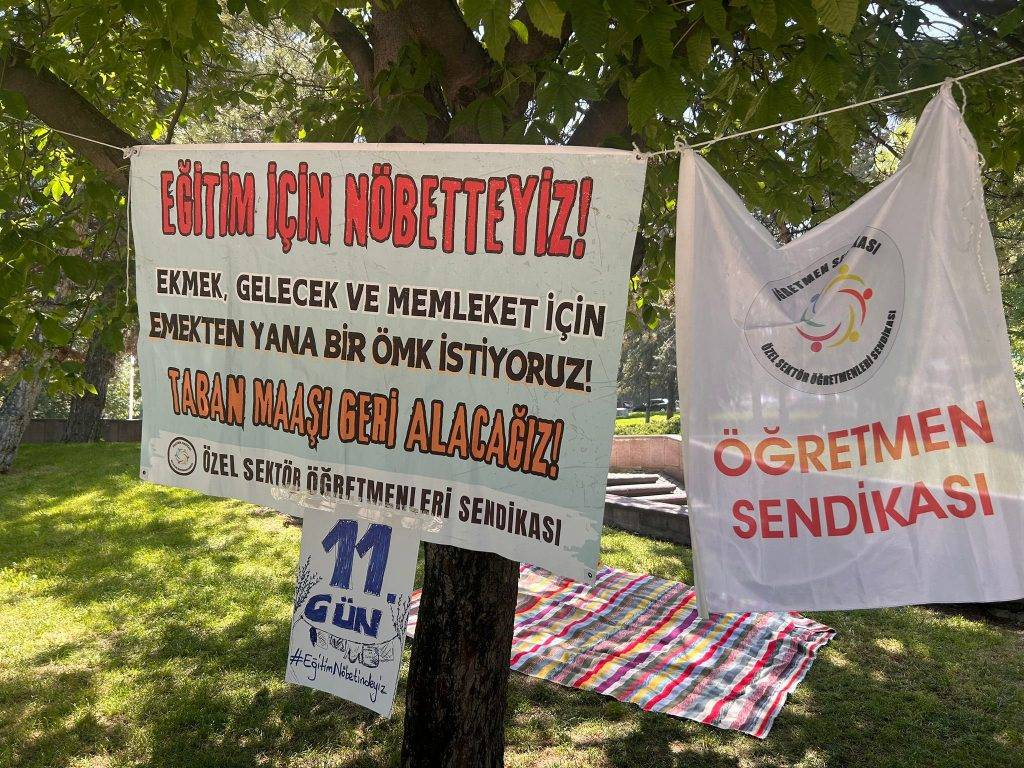 Özel Sektör Öğretmenleri Sendikası ‘Eğitim Nöbeti’nin 11. Gününde!