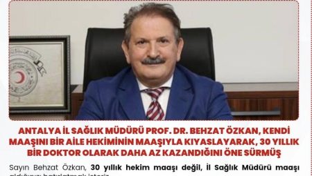 Hekimlerden Antalya İl Sağlık Müdürü Behzat Özkan’a Tepki